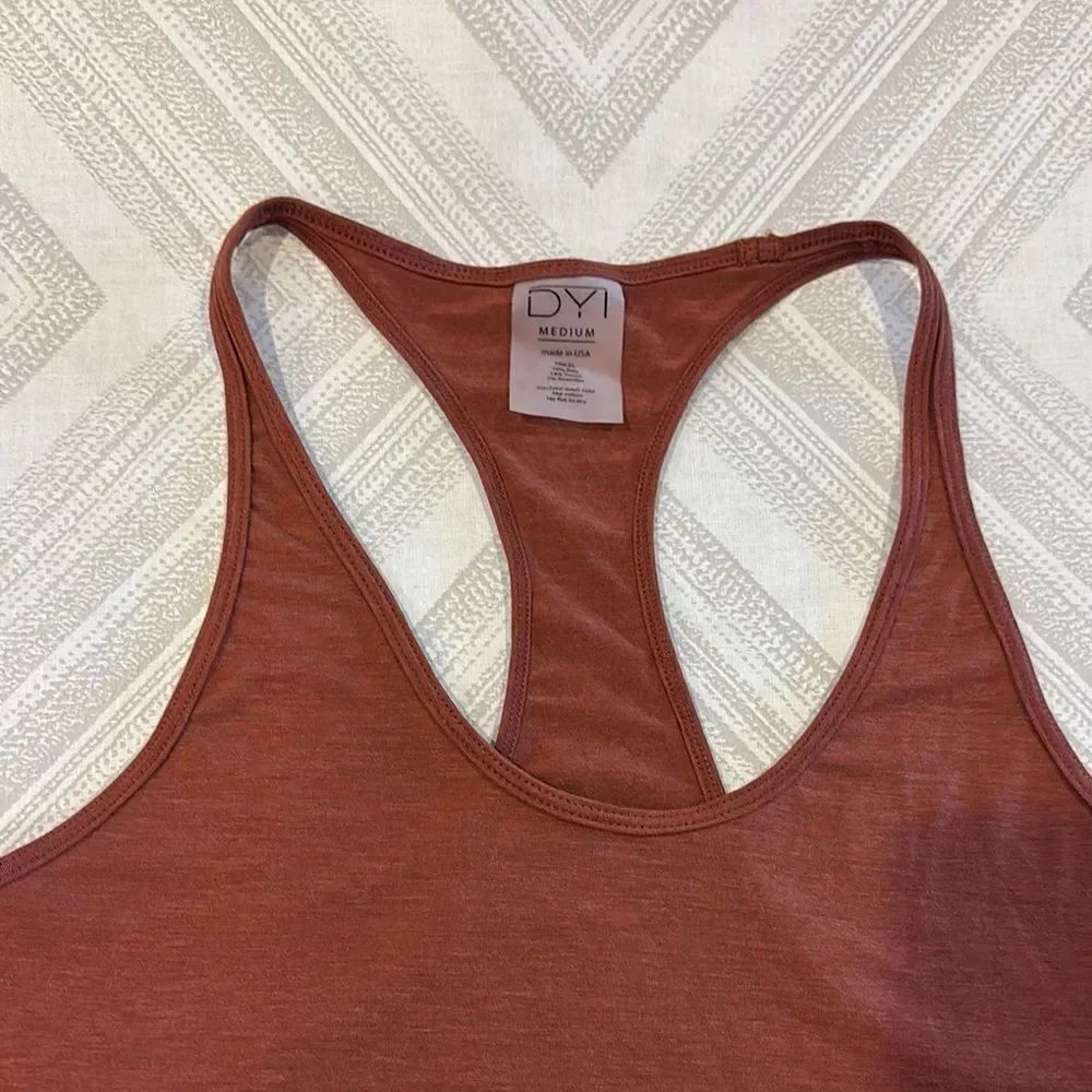 DYI Women's Rust Racerback Angled Tank Top - Multiple Sizes - Picture 2 of 6